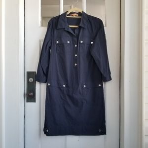 Ellen Tracy Navy Sheath Dress, Sz 6